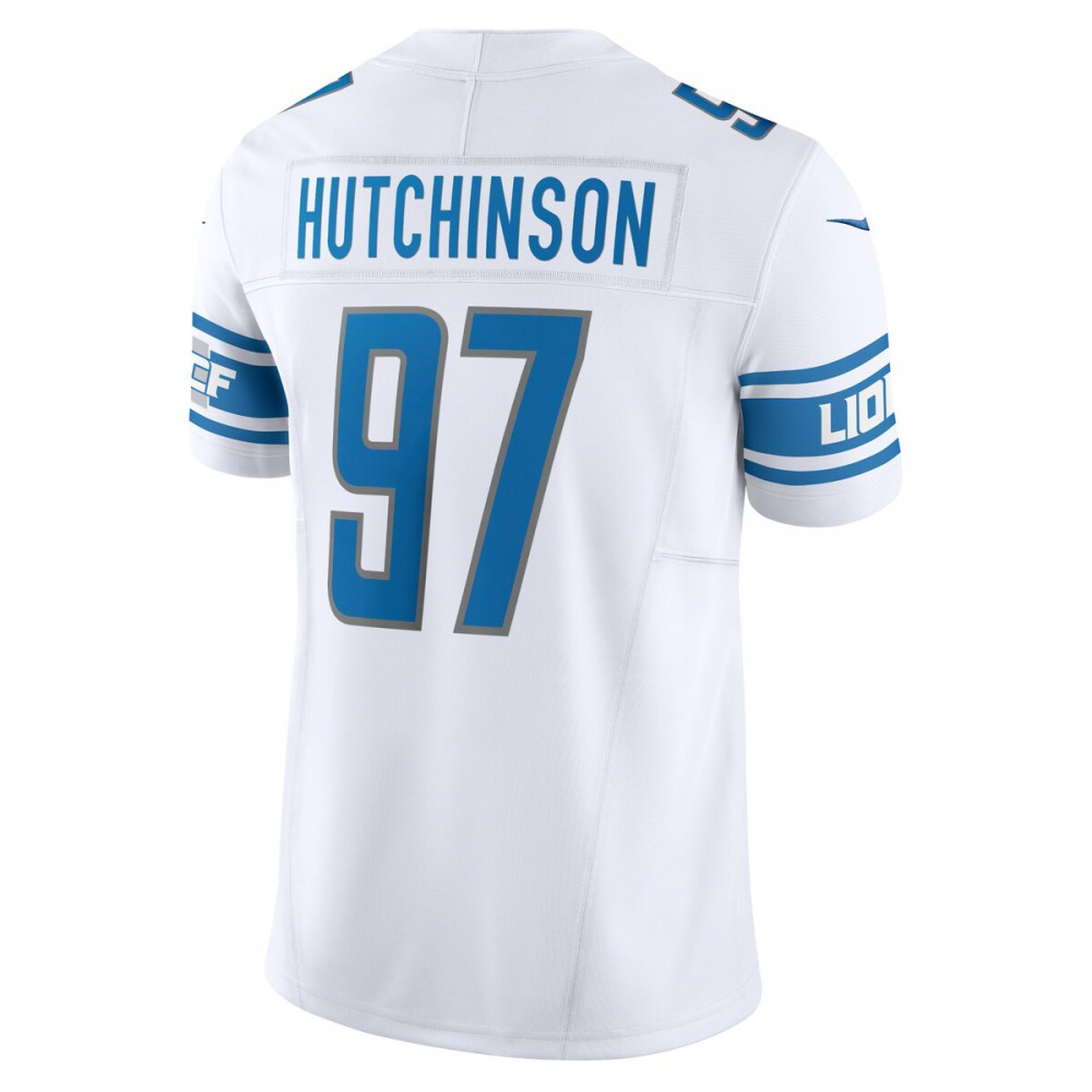 Aidan Hutchinson Detroit Lions Nike Vapor F.U.S.E. Limited Jersey - White-Profan Arena